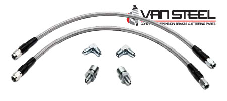 Wilwood Caliper Front SS Braided Flex Lines(pr)