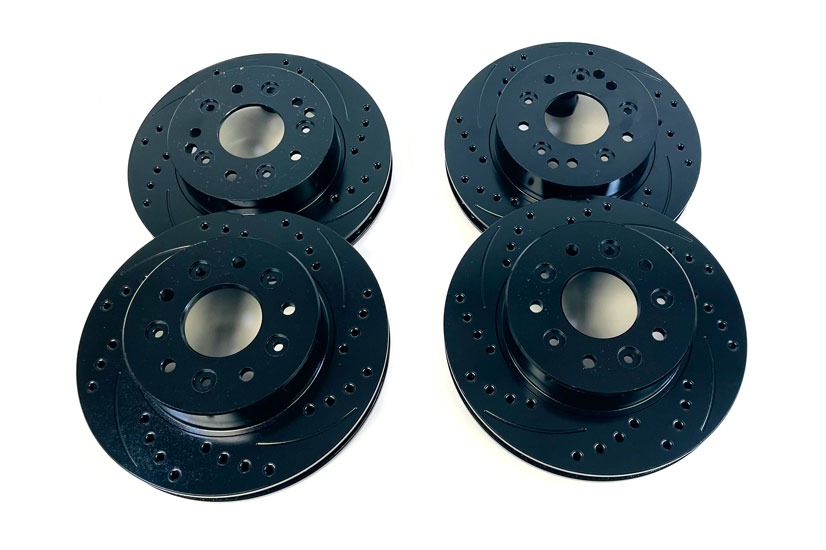 65-82 Touring Sport Rotors - Slotted, Drilled & E-Coated