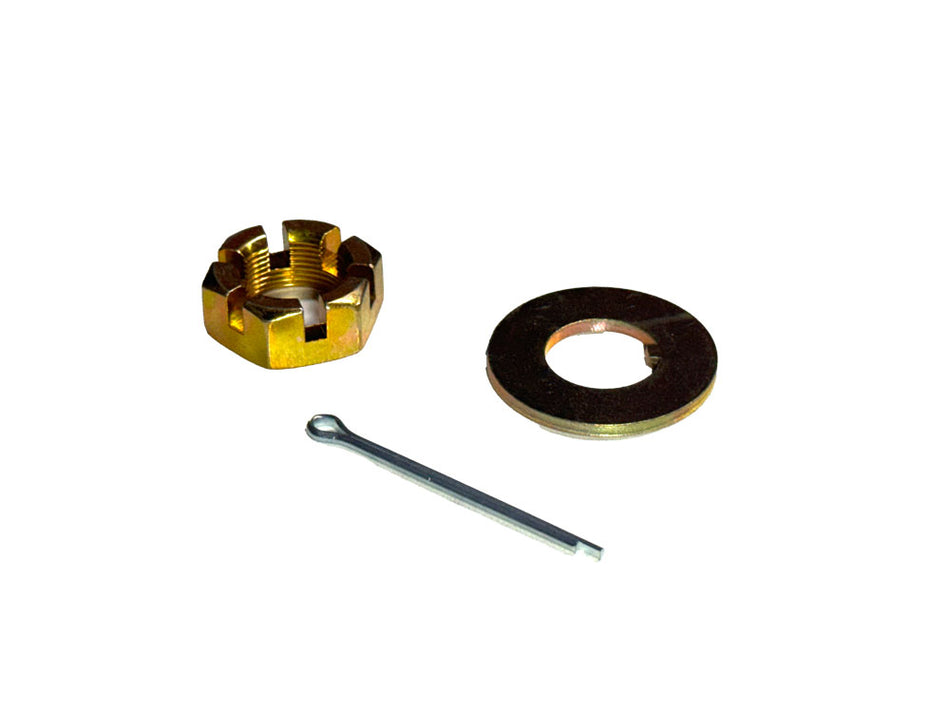 1969-82 Front Spindle Castle, w/Cotter Pin & Washer